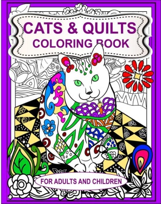 Cats and Quilts Coloring Book
